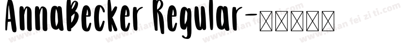 AnnaBecker Regular字体转换